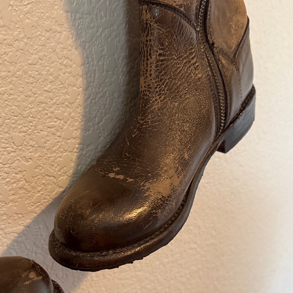 Bed-Stu Brown Leather Knee-High Leather Boots Manchester Size 6.5 - Picture 7 of 16